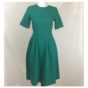 H&M green/teal textured midi dress